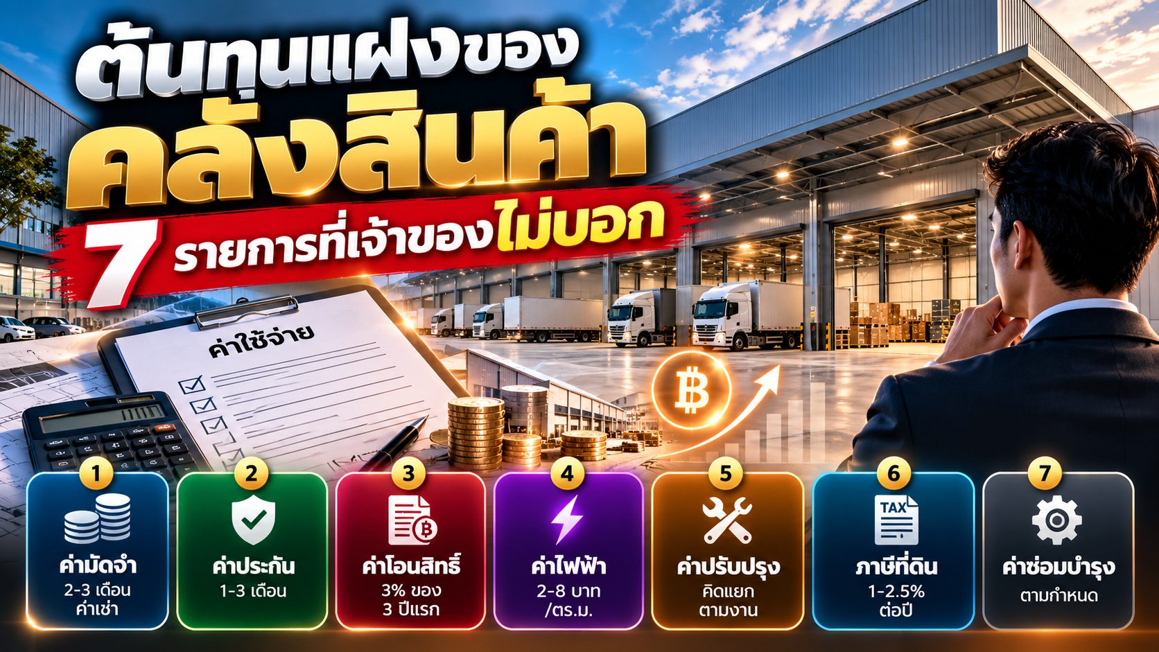 ต้นทุนแฝงของคลังสินค้า 7 รายการที่เจ้าของไม่บอก